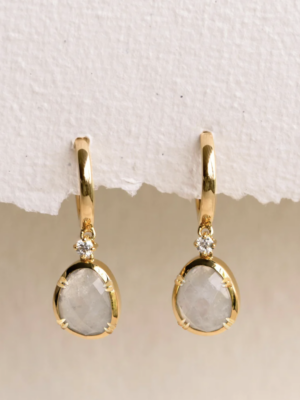 Rainbow Moonstone Earrings - Victoria