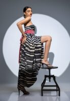 Noa Corset Batik Maxi Dress