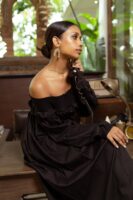 Ria Off Shoulder Smock Maxi Dress