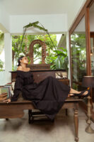 Ria Off Shoulder Smock Maxi Dress