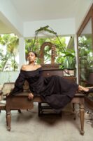 Ria Off Shoulder Smock Maxi Dress