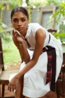Isla Sleeveless Midi Dress with Batik Accent Belt