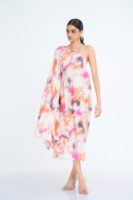 Lyra Printed Silk Kaftan