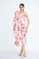 Lyra Printed Silk Kaftan