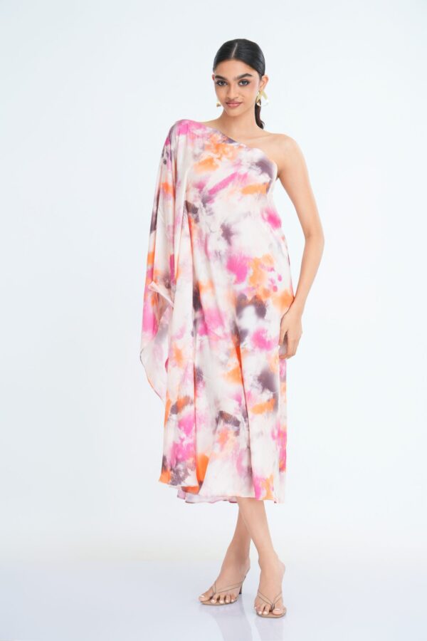 Lyra Printed Silk Kaftan