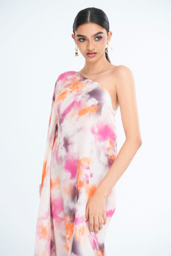 Lyra Printed Silk Kaftan