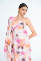 Lyra Printed Silk Kaftan