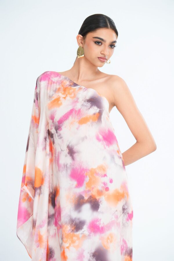 Lyra Printed Silk Kaftan