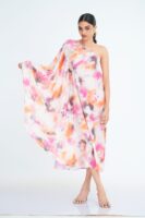Lyra Printed Silk Kaftan