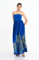 Reva Strapless Batik Dress