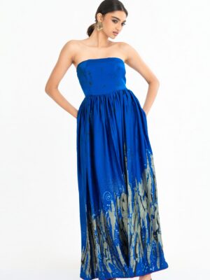 Reva Strapless Batik Dress