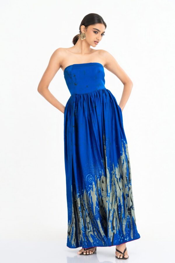 Reva Strapless Batik Dress