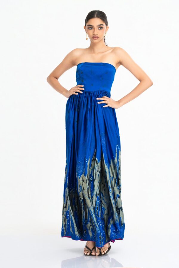 Reva Strapless Batik Dress