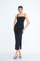 Kiera Strappy Fitted Midi Dress