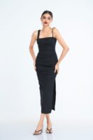 Kiera Strappy Fitted Midi Dress