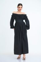 Ria Off Shoulder Smock Maxi Dress