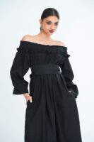 Ria Off Shoulder Smock Maxi Dress