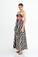 Noa Corset Batik Maxi Dress