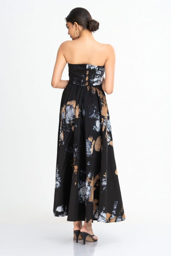 Nerina Strapless Batik Maxi Dress