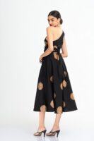 Opal One Shoulder Batik Midi Dress