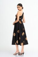 Opal One Shoulder Batik Midi Dress
