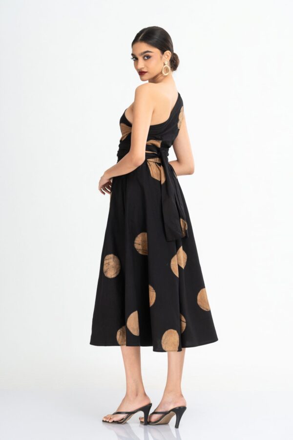 Opal One Shoulder Batik Midi Dress