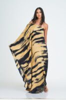 Milani Black and Gold Batik Kaftan