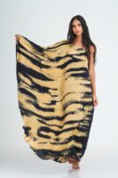 Milani Black and Gold Batik Kaftan