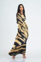 Milani Black and Gold Batik Kaftan