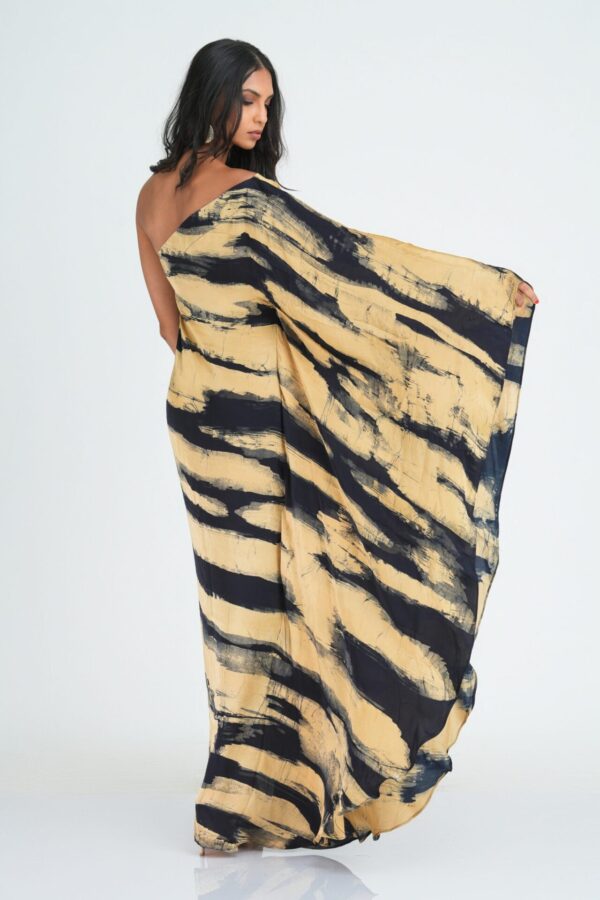 Milani Black and Gold Batik Kaftan