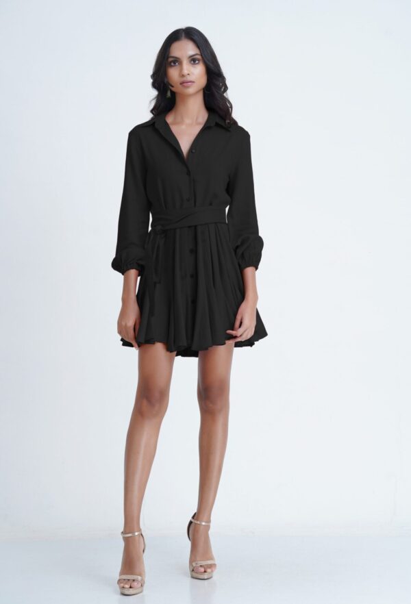 Eleanor Mini Dress in Black